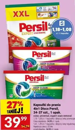Twój Market Kapsułki do prania 4in1 Discs Persil, 34-37 szt oferta
