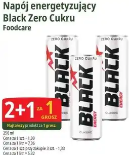 E.Leclerc Napój energetyzujący Black Zero Cukru Foodcare oferta