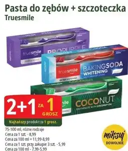 E.Leclerc Pasta do zębów + szczoteczka Truesmile oferta