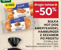 Stokrotka Bułka hot dog amerykański, hamburger z sezamem Po prostu oferta