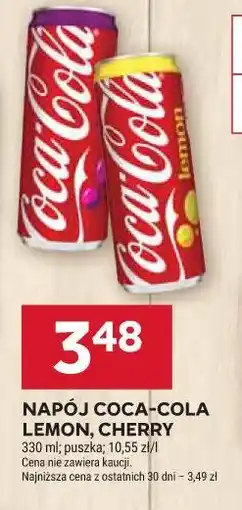 Stokrotka NAPÓJ COCA-COLA LEMON, CHERRY oferta