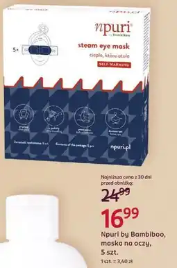 Rossmann Npuri by Bambiboo, maska na oczy, 5 szt oferta