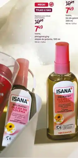 Rossmann Isana, pielęgnacyjny olejek do golenia oferta