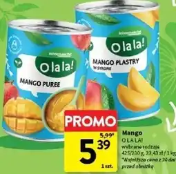 Intermarche Mango O la la! wybrane rodzaje oferta