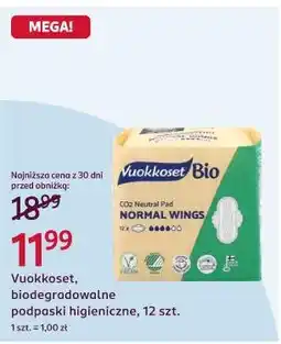 Rossmann Vuokkoset, biodegradowalne podpaski higieniczne, 12 szt oferta