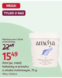 Rossmann Amo'ya, napój kakaowy w proszku o smaku malinowym oferta