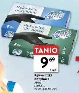 Intermarche Apta Rękawiczki nitrylowe oferta