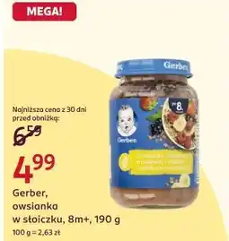 Rossmann Gerber, owsianka w słoiczku, 8m+, 190 g oferta