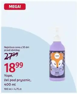 Rossmann Yope, żel pod prysznic oferta