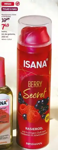 Rossmann Isana, żel do golenia oferta