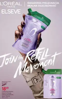 Rossmann L'Oréal Paris Elseve, Hyaluron Plump, szampon do włosów, zapas oferta