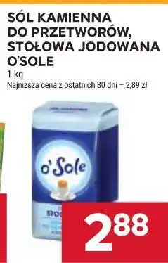 Stokrotka Sól kamienna do przetworów, stołowa jodowana O'Sole oferta