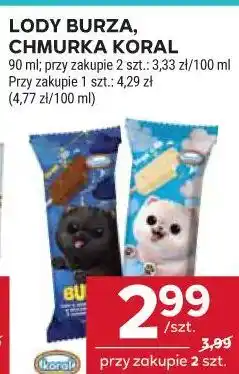 Stokrotka Lody Burza, Chmurka Koral oferta