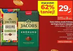 Dealz Kawa mielona Jacobs Krönung lub Origins Brazil & Colombia oferta