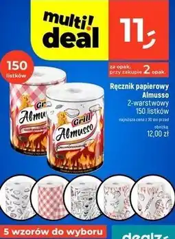 Dealz Ręcznik papierowy Almusso 2-warstwowy 150 listków oferta