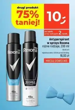 Dealz Dezodorant invisible black & white Rexona Men Invisible oferta