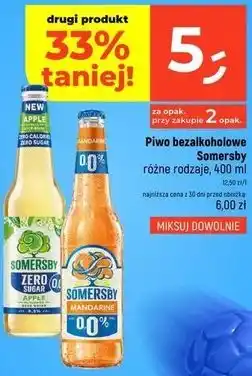 Dealz Piwo bezalkoholowe Somersby różne rodzaje oferta