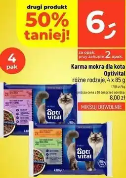 Dealz Karma mokra dla kota Optivital różne rodzaje oferta