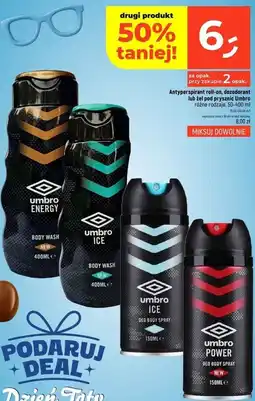 Dealz Antyperspirant roll-on, dezodorant lub żel pod prysznic Umbro oferta