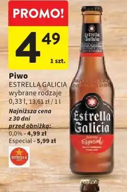 Intermarche Piwo ESTRELLA GALICIA wybrane rodzaje oferta