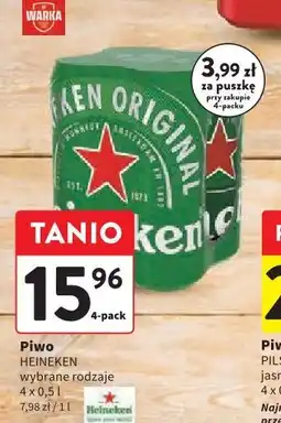 Intermarche Piwo HEINEKEN wybrane rodzaje oferta