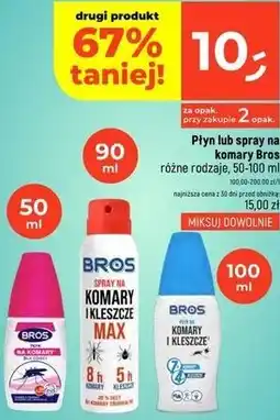 Dealz Płyn lub spray na komary Bros oferta