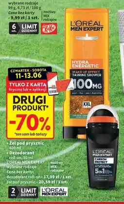Intermarche Żel pod prysznic / Dezodorant L'OREAL MEN EXPERT oferta