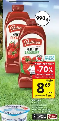 Intermarche Pudliszki Ketchup Łagodny / Pikantny oferta