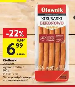 Intermarche Olewnik Kiełbaski wybrane rodzaje oferta