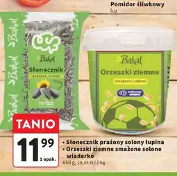 Intermarche Bakal Słonecznik prażony solony łupina / Orzeszki ziemne smażone solone wiaderko oferta