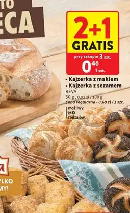 Intermarche Kajzerka z makiem / Kajzerka z sezamem oferta
