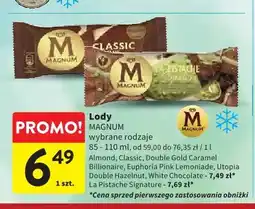 Intermarche Lody MAGNUM wybrane rodzaje oferta