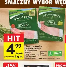 Intermarche DOLINA DOBRA Soczysta szynka / Wędzony schab oferta
