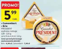 Intermarche Camembert / Brie President oferta