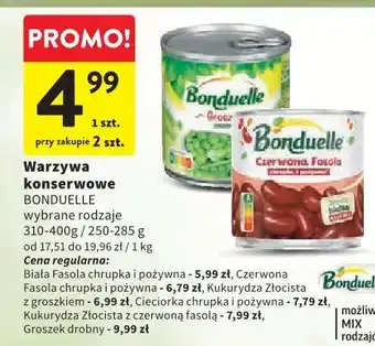 Intermarche Warzywa konserwowe BONDUELLE oferta