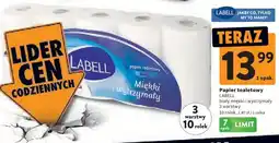 Intermarche Papier toaletowy Labell biały miękki i wytrzymały 3 warstwy oferta