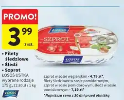 Intermarche Filety śledziowe / Śledź / Szprot ŁOSOŚ USTKA oferta