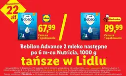 Lidl Bebilon Advance 2 mleko następne po 6 m-cu Nutricia oferta