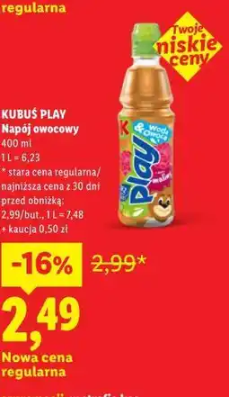 Lidl KUBUŚ PLAY Napój owocowy oferta