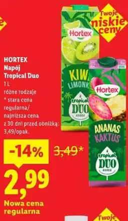 Lidl HORTEX Napój Tropical Duo oferta