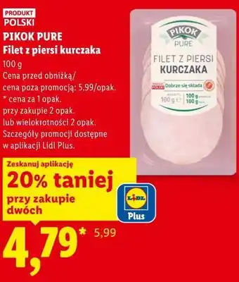 Lidl Pikok Pure Filet z piersi kurczaka oferta