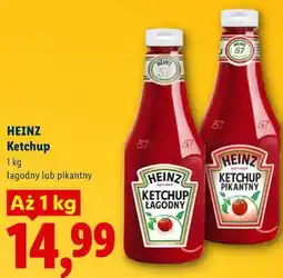 Lidl HEINZ Ketchup łagodny lub pikantny oferta