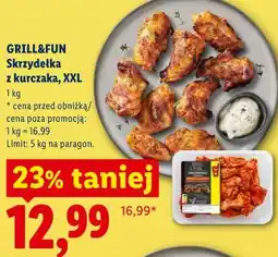Lidl GRILL&FUN Skrzydełka z kurczaka, XXL oferta
