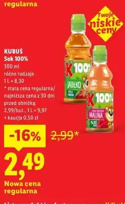 Lidl KUBUŚ Sok 100% oferta