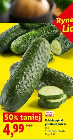 Lidl Polskie ogórki gruntowe, luzem oferta