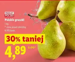 Lidl Polskie gruszki oferta