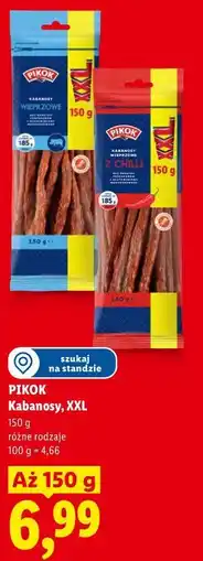 Lidl Pikok Kabanosy, XXL oferta