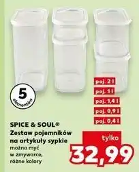 Kaufland Pojemniki na artykuły sypkie Spice&Soul oferta