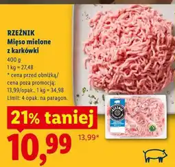 Lidl Rzeźnik Mięso mielone z karkówki oferta