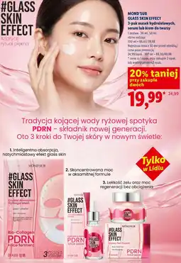 Lidl Mond'sub Glass Skin Effect 3-pak masek hydrożelowych, serum lub krem do twarzy oferta